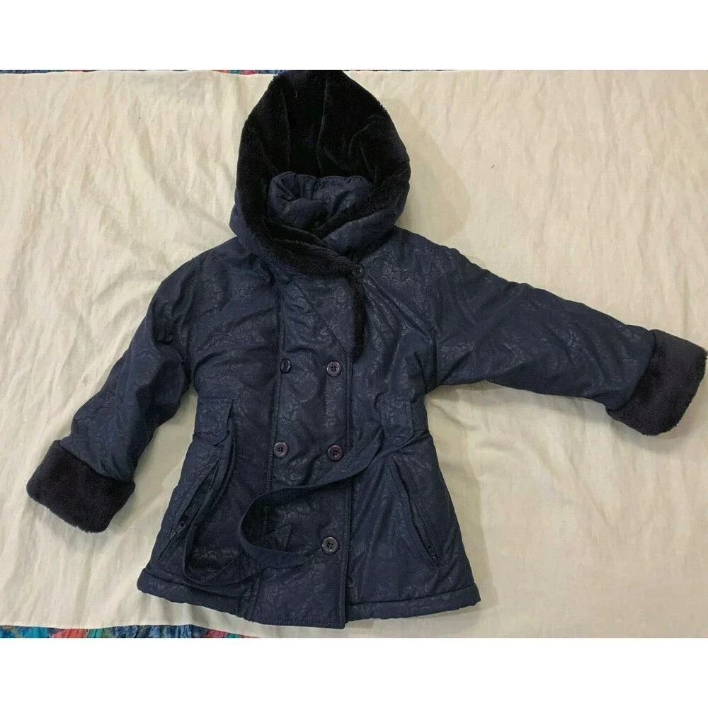 TAILORED BY ROTHSCHILD GIRLS BELTED JACKET COAT SIZE 7/8